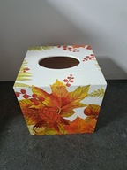 Chustecznik liście jesienne decoupage