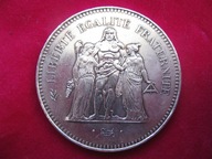 50 franków - 1975- Herkules - srebro - Gratis dostawa