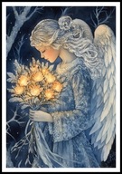 A2 PLAKAT OBRAZ ANIOŁ, PLAKAT Z ANIOŁEM, ANIELSKIE SKRZYDŁA, ANIELICA NR 52