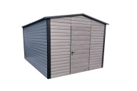 Garaż blaszany 3x4 Domek ogrodowy Dwuspadowy Kolor srebrny RAL 9006