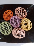 Jajeczka wielkanocne szydełkowe ażurowe