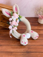 Wianek wiosenny świąteczny rękodzieło