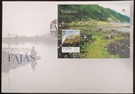 1 PORTUGALIA AZORY 2012 bl. blok fajas geologia FDC