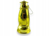 LAMPION NAFTOWY LUSTRZANY ZŁOTY LED + BATERIE GRATIS RORATY