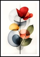 A2 PLAKAT OBRAZ PLAKAT ROŚLINY ROŚLINA KWIAT KWIATY LIŚCIE LIŚĆ BOHO