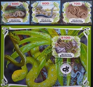 T.0399 SERIA+ BLOK FAUNA GADY WĘŻE ŚWIATA