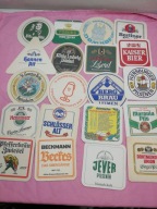 podkładki papierowe pod piwo 20szt TUBORG BELLHEIMER LUDWIG DUNKEL BERG 12.
