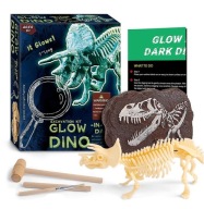 TRICERATOPS ŚWIECĄCY DINOZAUR - WYKOPALISKO - 3D