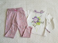 Cool Club spodnie dresowe w kwiatki nowe bluzka Wójcik roz 122