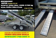 PRZYCZEPA Brenderup KIPER BT4310STB2700 + NAJAZDY ALU + PLANDEKA PŁASKA