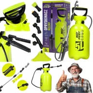 OPRYSKIWACZ CIŚNIENIOWY Z REGULOWANĄ DYSZĄ RĘCZNY OGRODOWY SPRYSKIWACZ 5L