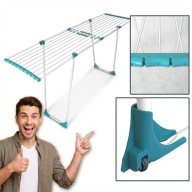 SUSZARKA TELESKOPOWA NA PRANIE DO UBRAŃ SKŁADANA PIONOWA KÓŁKA 20M