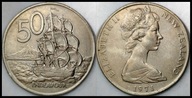 MNB - NOWA ZELANDIA 50 Centów 1971 # st 3+
