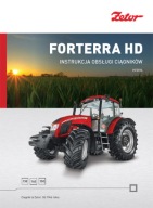 Zetor Forterra HD 130, 140, 150 - instrukcja obsługi ciągników PL (2014)