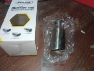 Końcówka wydechu tłumika na tłumik stal nierdzewna chrom VERTEX MT018