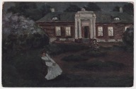 Dziewczyna samotność Dworek ok.1910r. Żukow Chukoff 934c