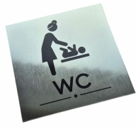 Tabliczka WC Miejsce Przewijania Dziecka