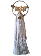 Anioł makrama Anioł wyplatany ze sznurka Anioł na obręczy Anioł Wielkanocny