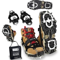 RACZKI NA BUTY TURYSTYCZNE ANTYPOŚLIZGOWE ŁAŃCUCHY KOLCE 41-43 TREKKINGOWE