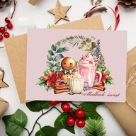 Kartka Świąteczna Bożonarodzeniowa – Boże Narodzenie – 'Słodkich Świąt'