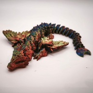 Smok Przegubowy Ciastko z czekoladą Ruchomy Flexi Dragon Sunset Horizon