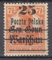 1918 Poczta Polska na GGW Fi 13Ia * błąd B4 gw.Korszeń