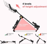 JK302 TODO Rower Wioślarski 3w1, Cichy, Trening , 2 Poziomy, Do 120 kg