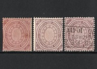 Północne Niemcy Norddeutscher Postbezirk 1869 rok Mi 24 Różne Odcienie