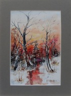 Akwarela pt. Zimowe klimaty 5