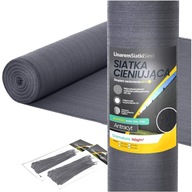 Siatka cieniująca 1,5 x 50 m 90% antracytowa grafitowa