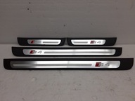 AUDI S4 B8 A4 B8 2007-2015 NAKŁADKI LISTWY PROGOWE WEWNĘTRZNE S4 KOMPLET