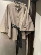 Poncho marki Carla Giannini w kolorze fango