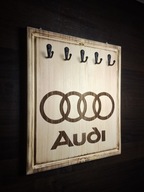 Wieszak uchwyt na klucze z grawerowanym logiem Audi