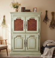 Bieliźniarka cottagecore, komoda wysoka shabby chic,bieliźniarka rustykalna