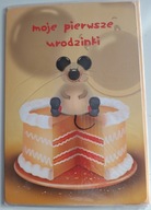 Kartka okolicznościowa mega duża XXL życzenia roczek pierwsze urodziny