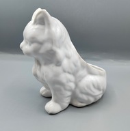 kotek biały pojemnik ceramiczny z mojej kolekcji z porcelany