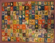 ETYKIETY ZAPAŁCZANE - POLSKA, ZESTAW 150 SZTUKI, KAŻDA INNA, RZADKIE (16)