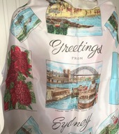 Greetings from Sydney chustka pamiątka unikat 77x75