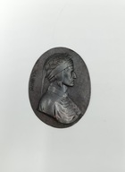 Dante Alighieri - odlew tabliczka z metalu - bardzo stara - kolekcjonerska