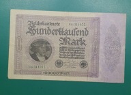 Niemcy, Banknot 100 000 Marek 1923