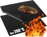 MATA DO GRILLOWANIA X2 MATA TEFLONOWA NIEPRZYWIERAJĄCA FOLIA NA GRILLA 260C