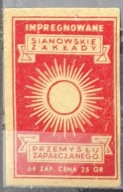 ETYKIETA ZAPAŁEK - Polska. Sianów.