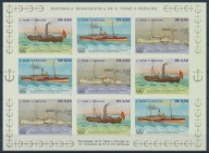 **SAO TOME & PRINCIPE 906B-908B - NIEZĄBKOWANE - STATKI, PAROWCE