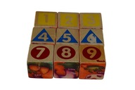 3x DREWNIANA UKŁADANKA KOLOROWA DZIECI PUZZLE