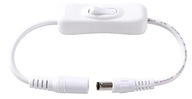 WŁĄCZNIK WŁĄCZA ZASILAJĄCY 5,5X2,1MM PRZEŁĄCZNIK DC 5V 12V 24V LED CCTV BIA