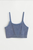 Bezszwowy prążkowany damski top H&M rozmiar xs
