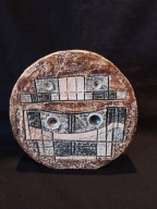 TROIKA CERAMIC ANNETTE WALTERS VASE WHEEL 60s