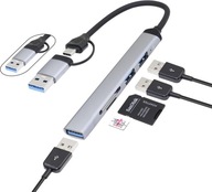 HUB ADAPTER UNIWERSALNY ROZDZIELACZ USB-C 5w1 18516