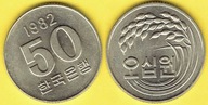 KOREA 50 WON 1982 r.