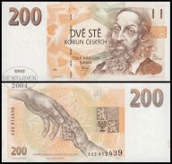 BNA - CZECHY 200 Koron 1993 A22 912 439 # P6a # UNC-